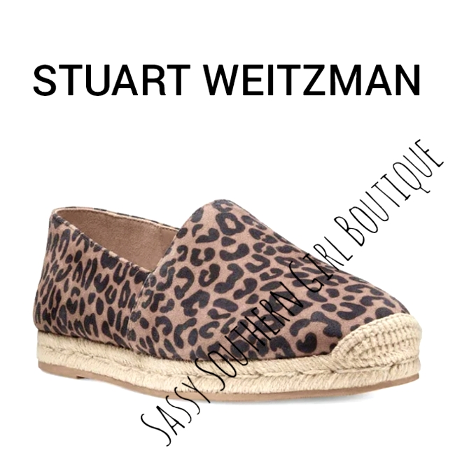 Stuart Weitzman Cheetah Suede Espadrilles